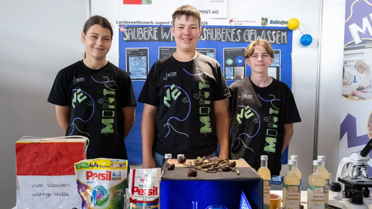 Jugend forscht junior Balingen Landeswettbewerb Finale 2026 Mai Volksbankmesse