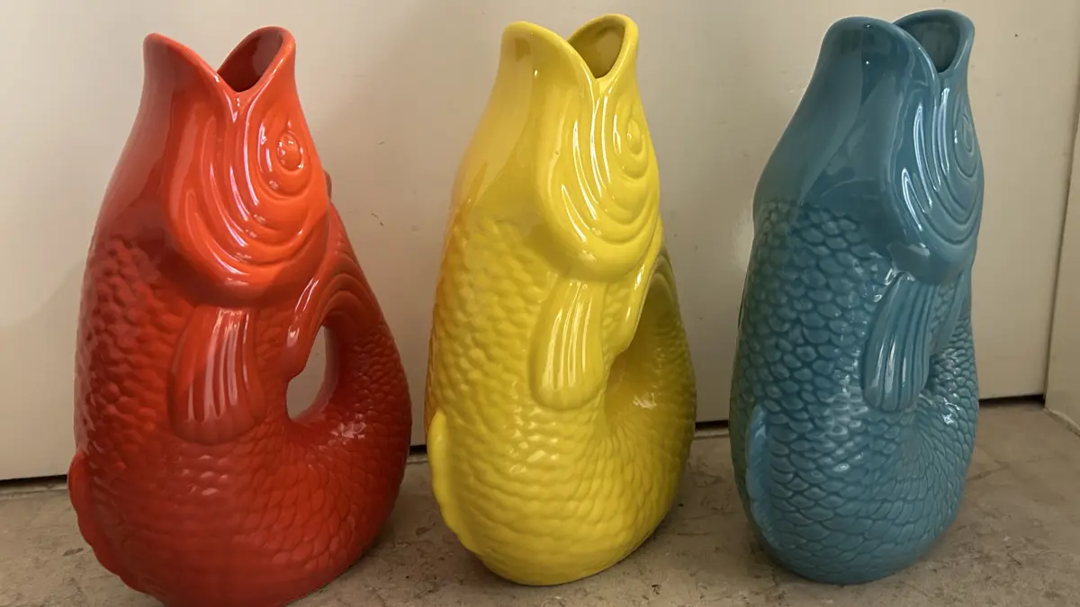 Durstige Fische in knalligen Farben.