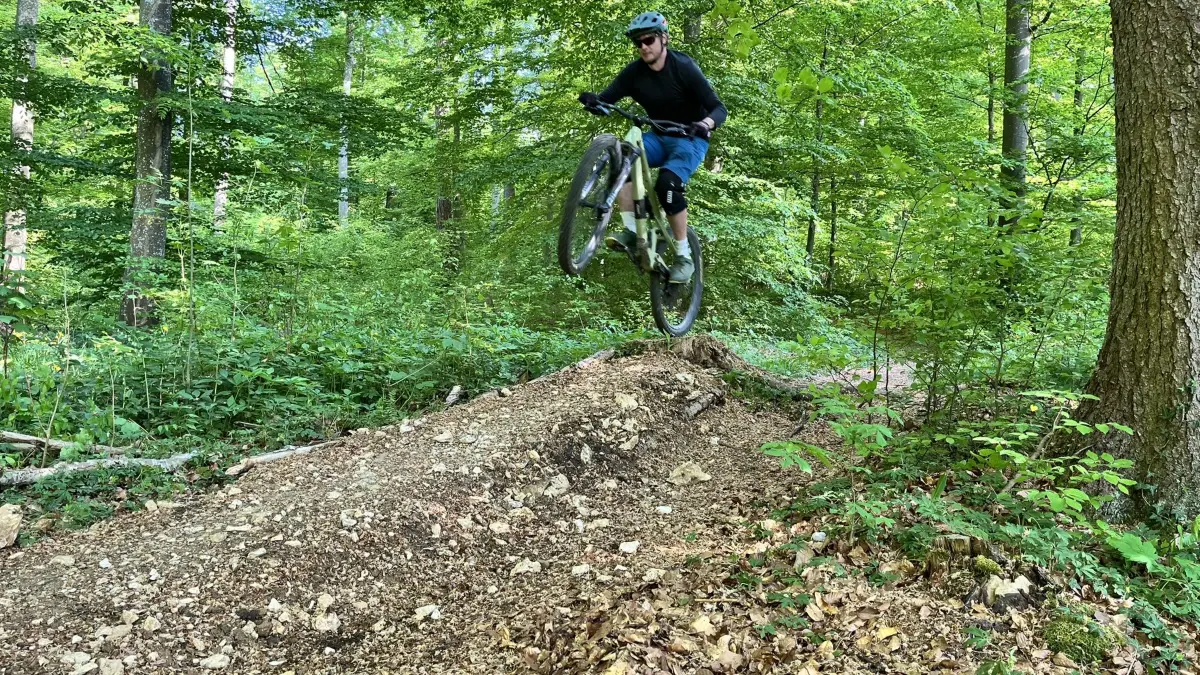 Klingensteintrail für Mountainbiker bei Blaustein