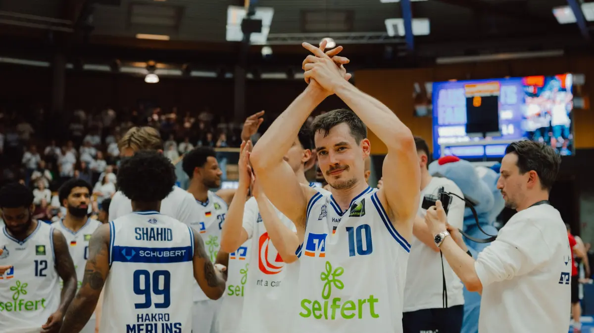 13.05.2026 BARMER 2. BBL - Pro A, Playoffs, Viertelfinale, Spiel 3, HAKRO Merlins Crailsheim vs. Giessen 46ers, Saison 2025/ 2026: Gianni Otto