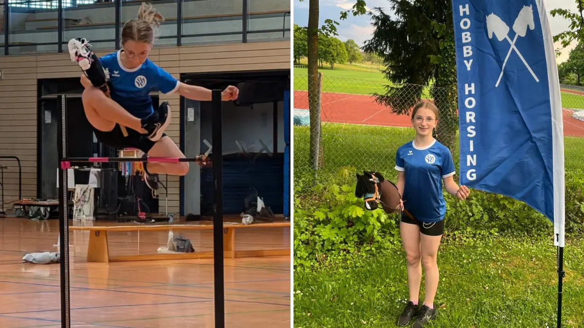 Die Tübingerin Julie Mang liebt das Springen. Anfang Mai war sie bei der Deutschen Hobby Horsing Meisterschaft in Frankfurt.
