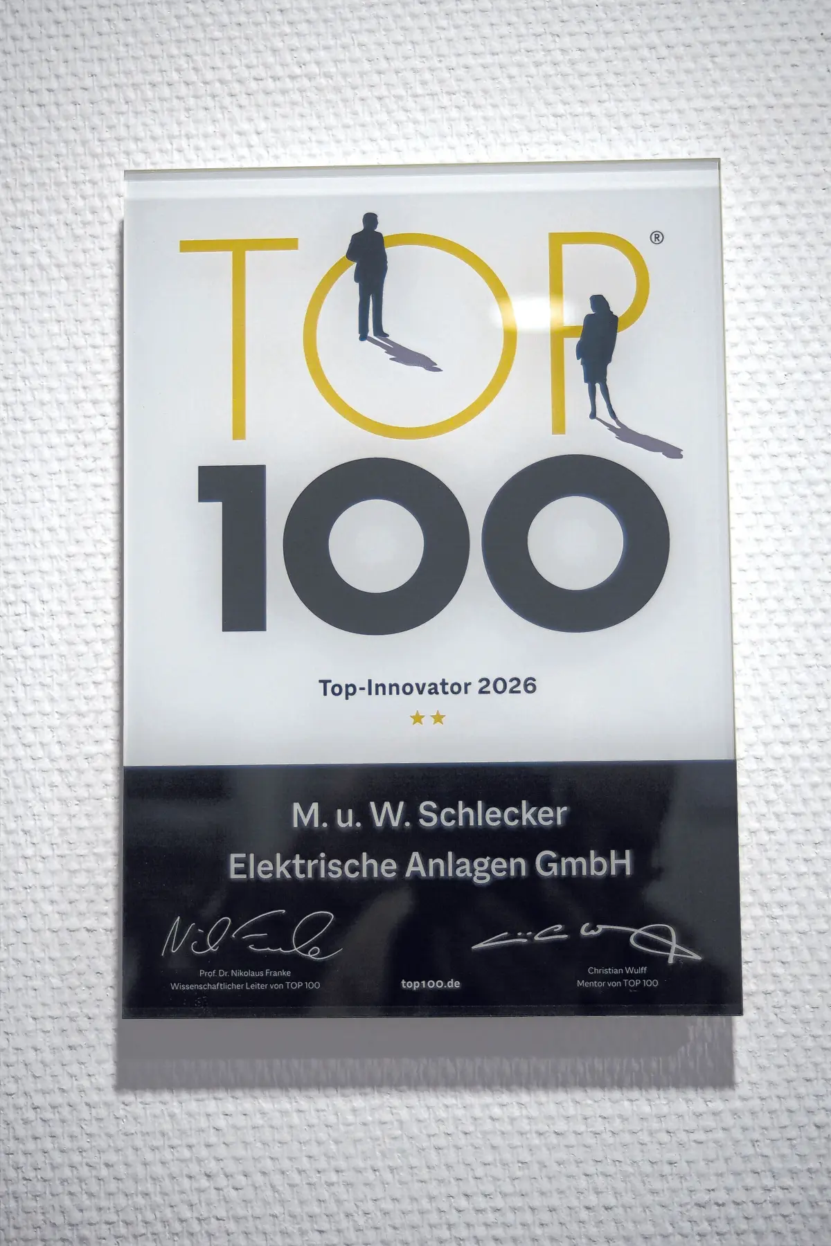 Der Lohn für herausragende Innovationskraft.⇥Foto:tl