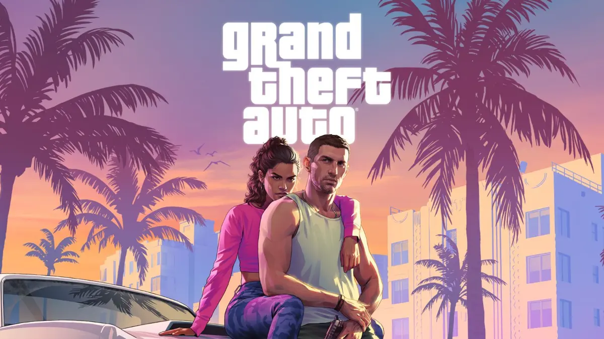 „Grand Theft Auto VI“: HANDOUT - 05.12.2023, ---: Eine Szene wirbt für «Grand Theft Auto VI», das nächste Spiel aus der Reihe der Entwicklerfirma Rockstar (undatierte Aufnahme). Die vergangene Ausgabe «Grand Theft Auto V» erschien bereits 2013. Das mit Spannung erwartete nächste Spiel aus der Reihe wird nicht - wie ursprünglich geplant - noch in diesem Jahr auf den Markt kommen. (zu dpa: «Hinweise auf baldigen Start des Actionspiels «GTA 6»») Foto: Rockstar/dpa +++ dpa-Bildfunk +++