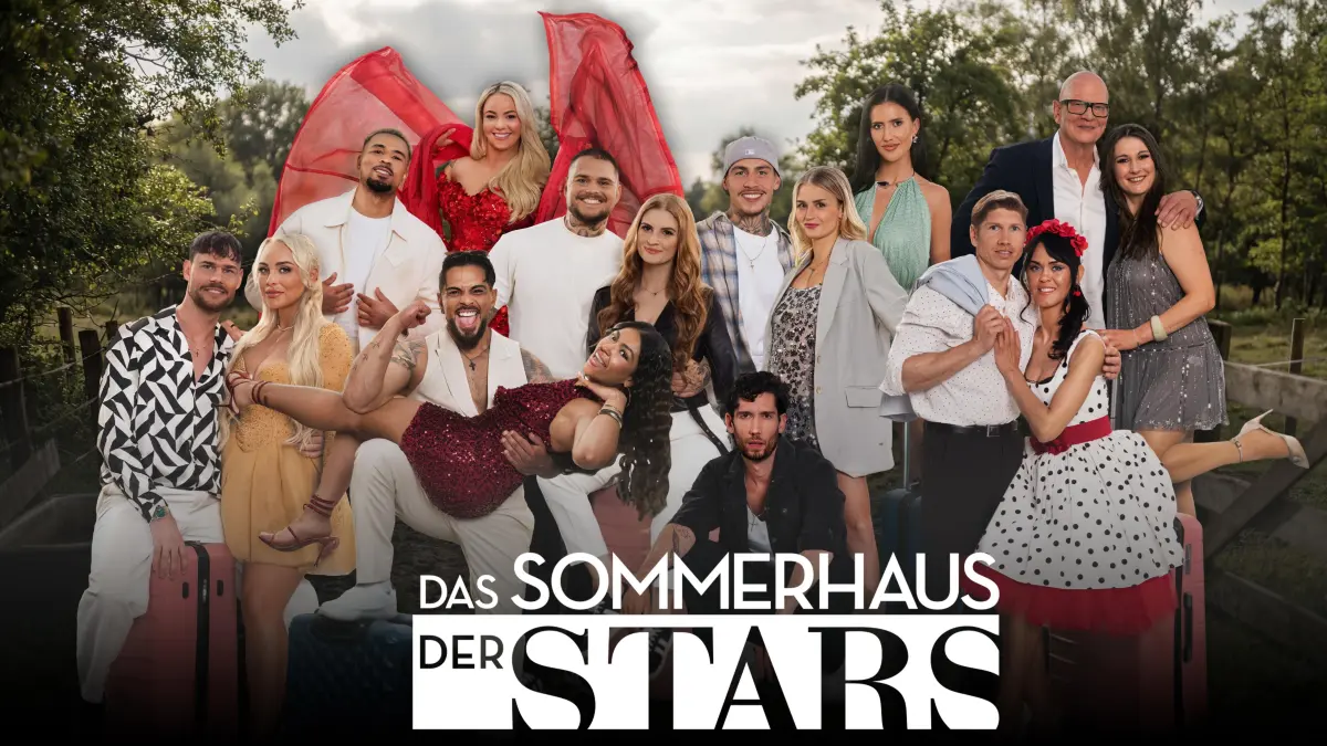 Beim „Sommerhaus der Stars“ 2026 treffen wieder verschiedene Paare aufeinander.