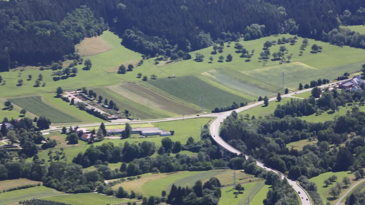 B463 Luftaufnahme Nähe Dürrwangen