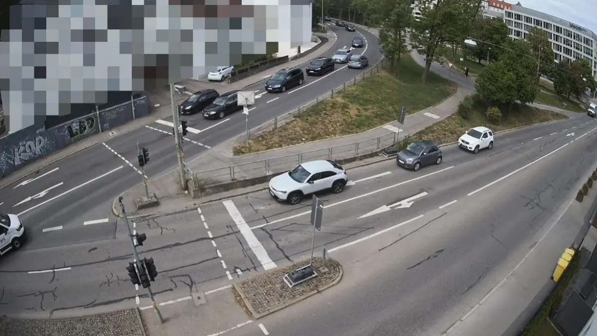 Verkehrssituation an der Stuttgarter Straße/Heidenheimer Straße am Montagnachmittag (18.05.2026)
