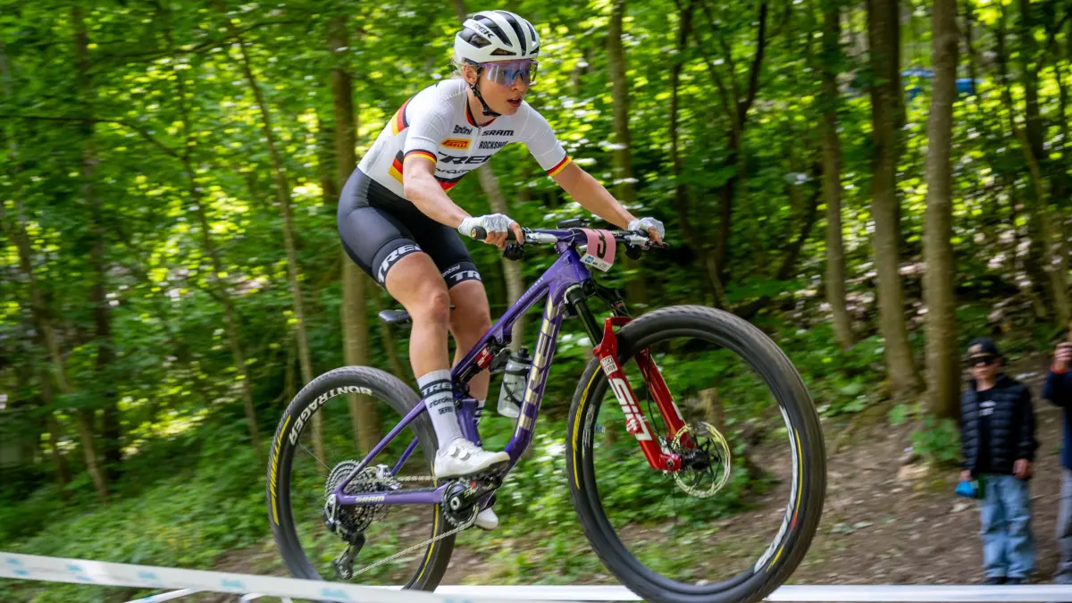Nina Graf beim international besetzten Bundesliga-Rennen in Heubach.