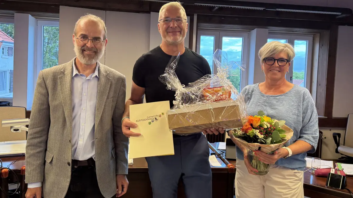 Jürgen Soltau mit Günter und Elke Brucklacher