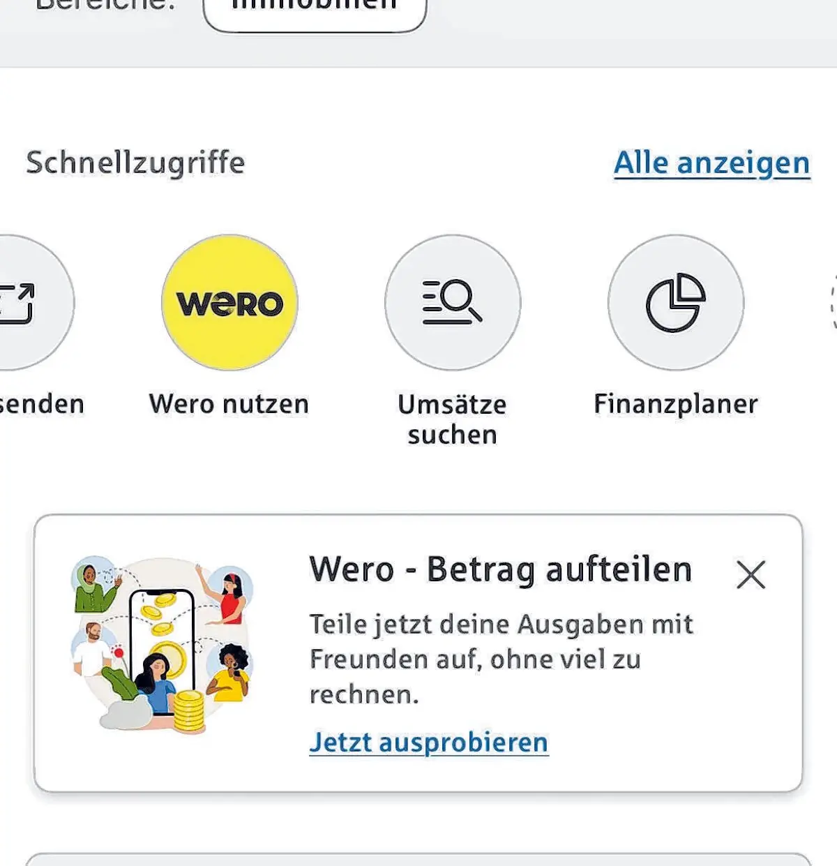 Die Funktion ist in den meisten Online-Banking-Apps bereits vorinstalliert.⇥Foto: Andreas Brücken