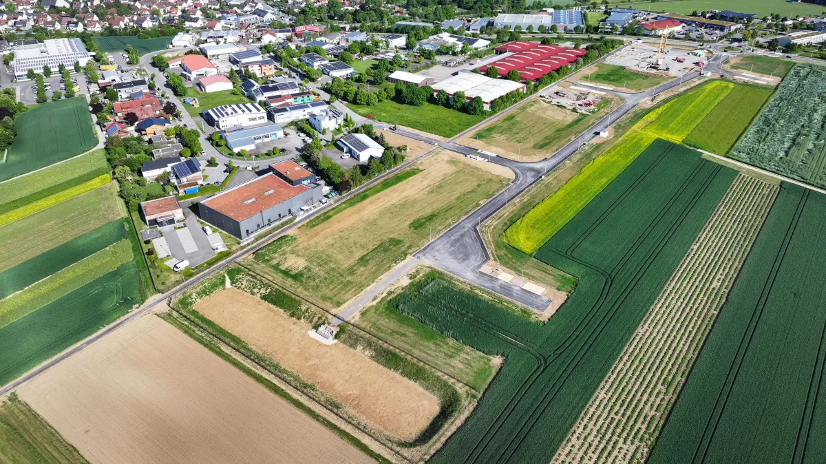 Ergenzingen, Industriegebiet, Mercedesstraße, Höllsteig, Baustelle