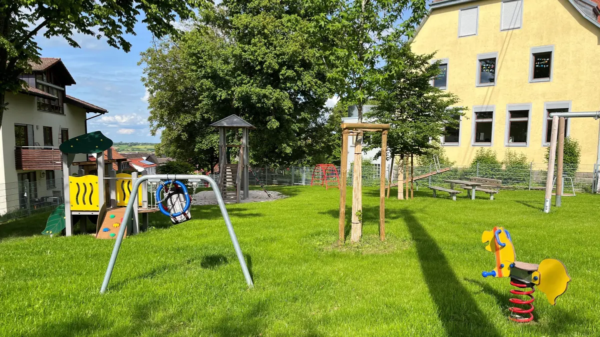 Der Spielplatz in Holzhausen ist mit Mitteln aus dem Sondervermögen finanziert.