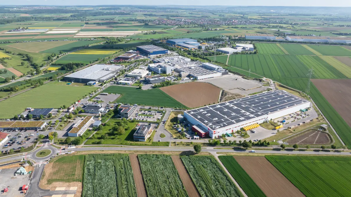 Ergenzingen, Industriegebiet, Mercedesstraße, Höllsteig, Baustelle, Bergfreunde