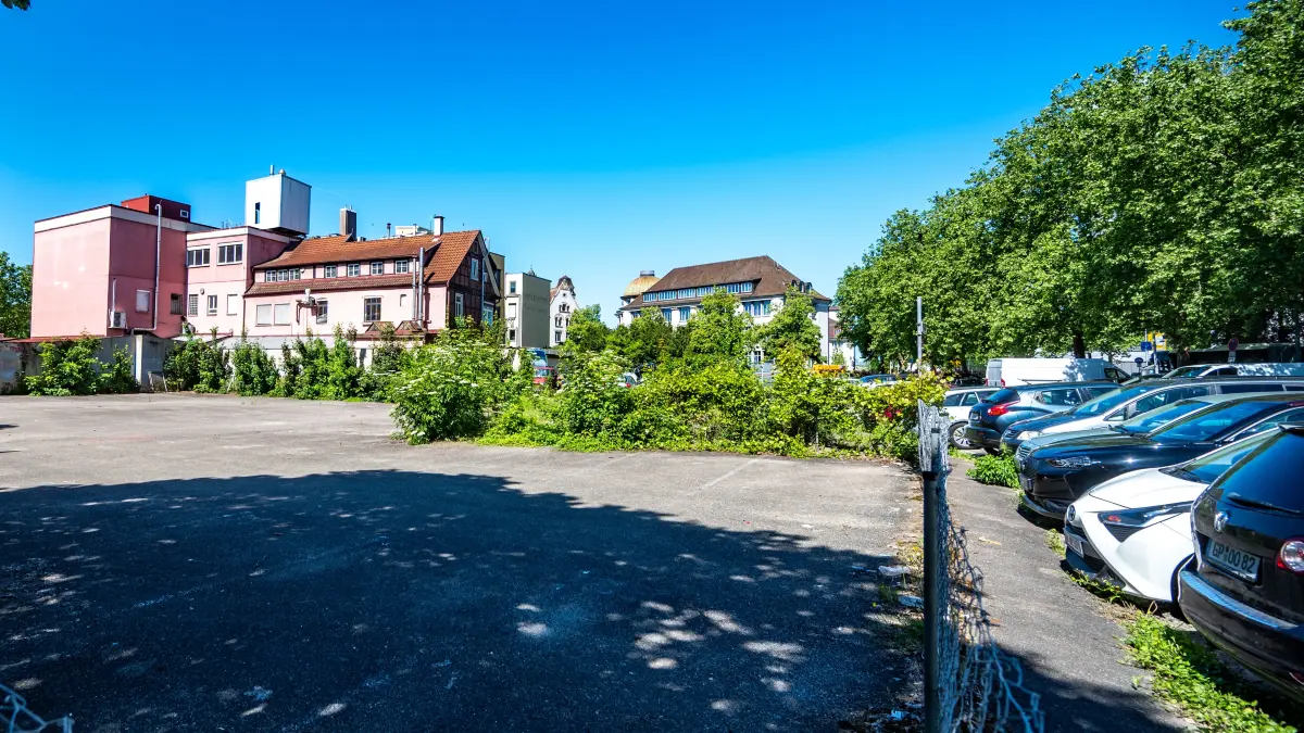 Standort des Interims-ZOB (Parkplatz am Fischbergele)