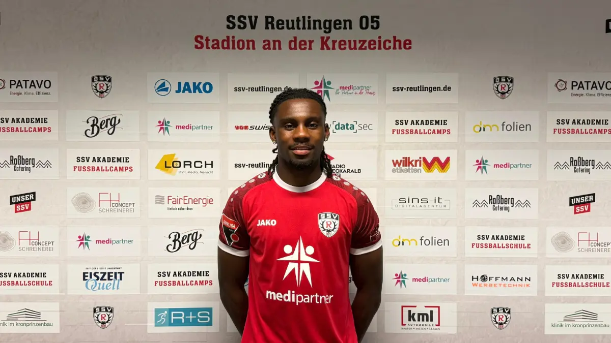 Er wirbelt künftig auf der Außenbahn des SSV Reutlingen: Wycliff Yeboah kommt mit Regionalliga-Erfahrung im Gepäck an die Kreuzeiche.