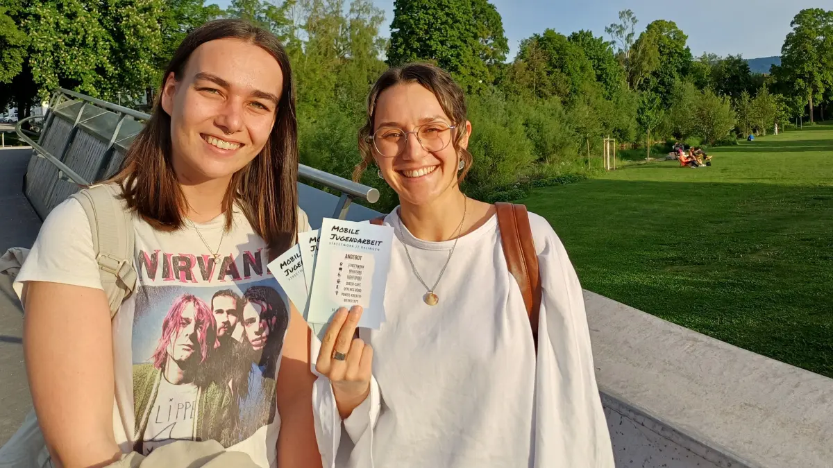 Larissa Nicolai (links) und Lisa Klein Streetworker Balingen