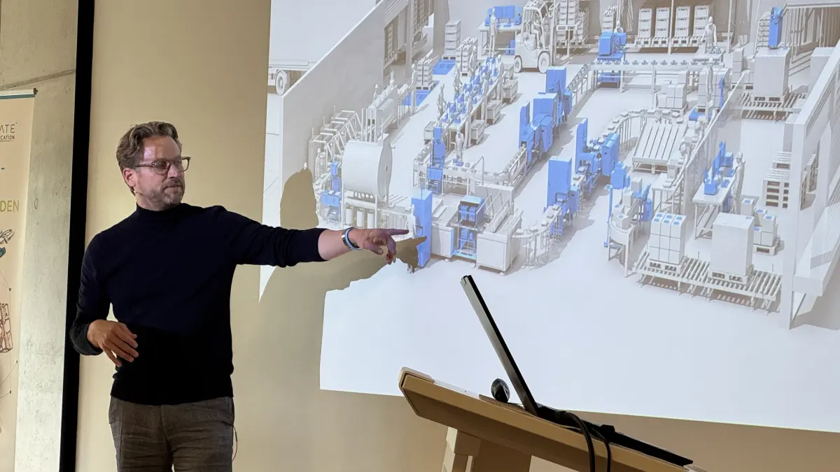 Andreas Kraut, CEO bei Bizerba in Balingen, erläuterte in der Technologiewerkstatt Albstadt, wo und wie man KI effektiv im Unternehmen nutzen kann.