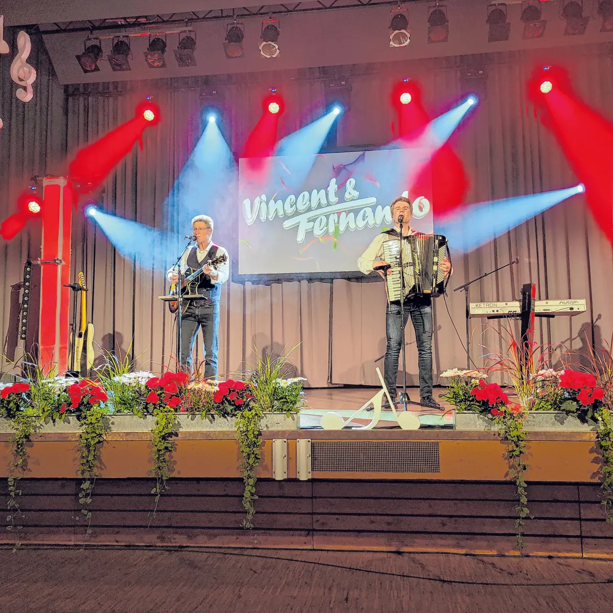 Das Duo Vincent & Fernando freut sich auf ihren Auftritt in Bisingen.⇥Fotos: Peter Mössner