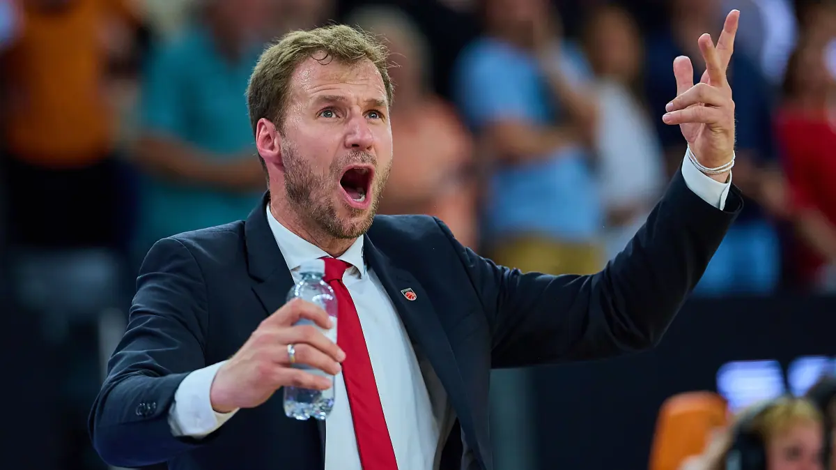 GER, ratiopharm ulm vs. Bamberg Baskets, Basketball, Playoffs, Viertelfinale, 3. Spiel, EasyCredit BBL, Spielzeit 2025/2026, 23.05.2026 : Anton Gavel (BMA365 Bamberg Baskets, Headcoach)
GER, ratiopharm ulm vs. Bamberg Baskets, Basketball, Playoffs, Viertelfinale, 3. Spiel, EasyCredit BBL, Spielzeit 2025/2026, 23.05.2026
Foto: Eibner-Pressefoto/Gerald Oelze-de Stoppany