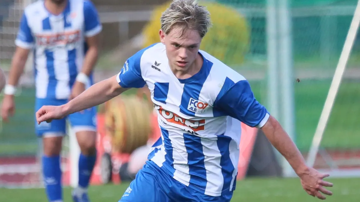 Mann des Spiels: Dominick Mitrenga sorgte mit zwei Toren für den Erfolg des FC 07 Albstadt gegen den VfL Pfullingen.