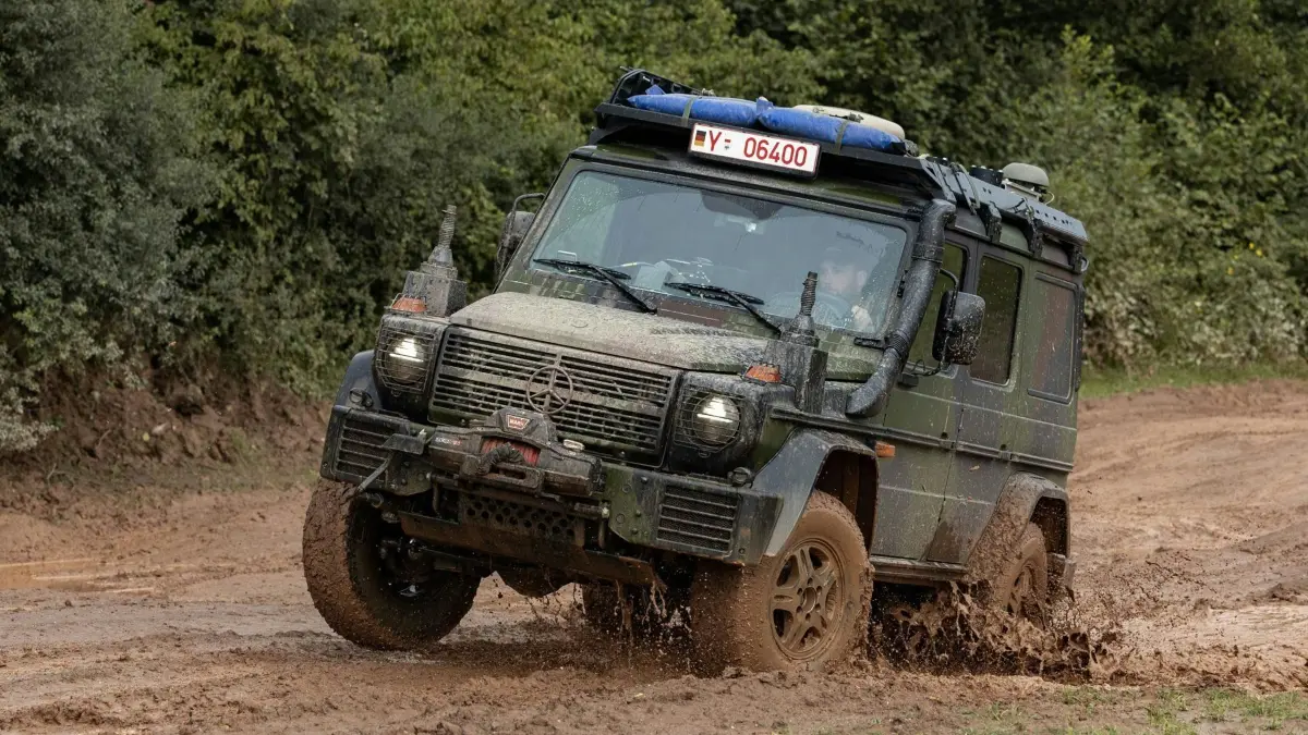 Die Bundeswehr ist mit modifizierten Modellen der G-Klasse von Mercedes-Benz unterwegs. Foto: Bundeswehr/Christoph Kassette