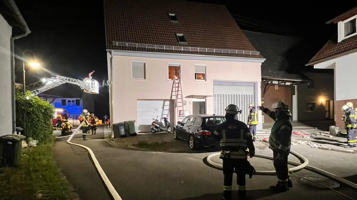 Brandeinsatz in Hirrlingen, Mittwoch, 27. Mai, 2026