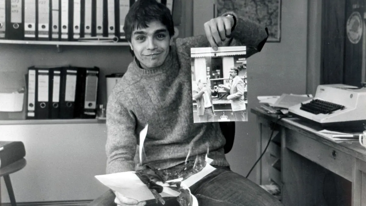 Gaus: Vorsicht: Dieses Foto ist möglicherweise nur für den einstigen Verlag Schwäbisches Tagblatt verwendbar. Winfried Gaus, SWP-Redakteur 1984