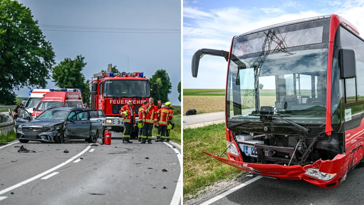 Die Polizei war am Samstagnachmittag wegen eines Unfalls auf der B466 bei Böhmenkirch im Einsatz.