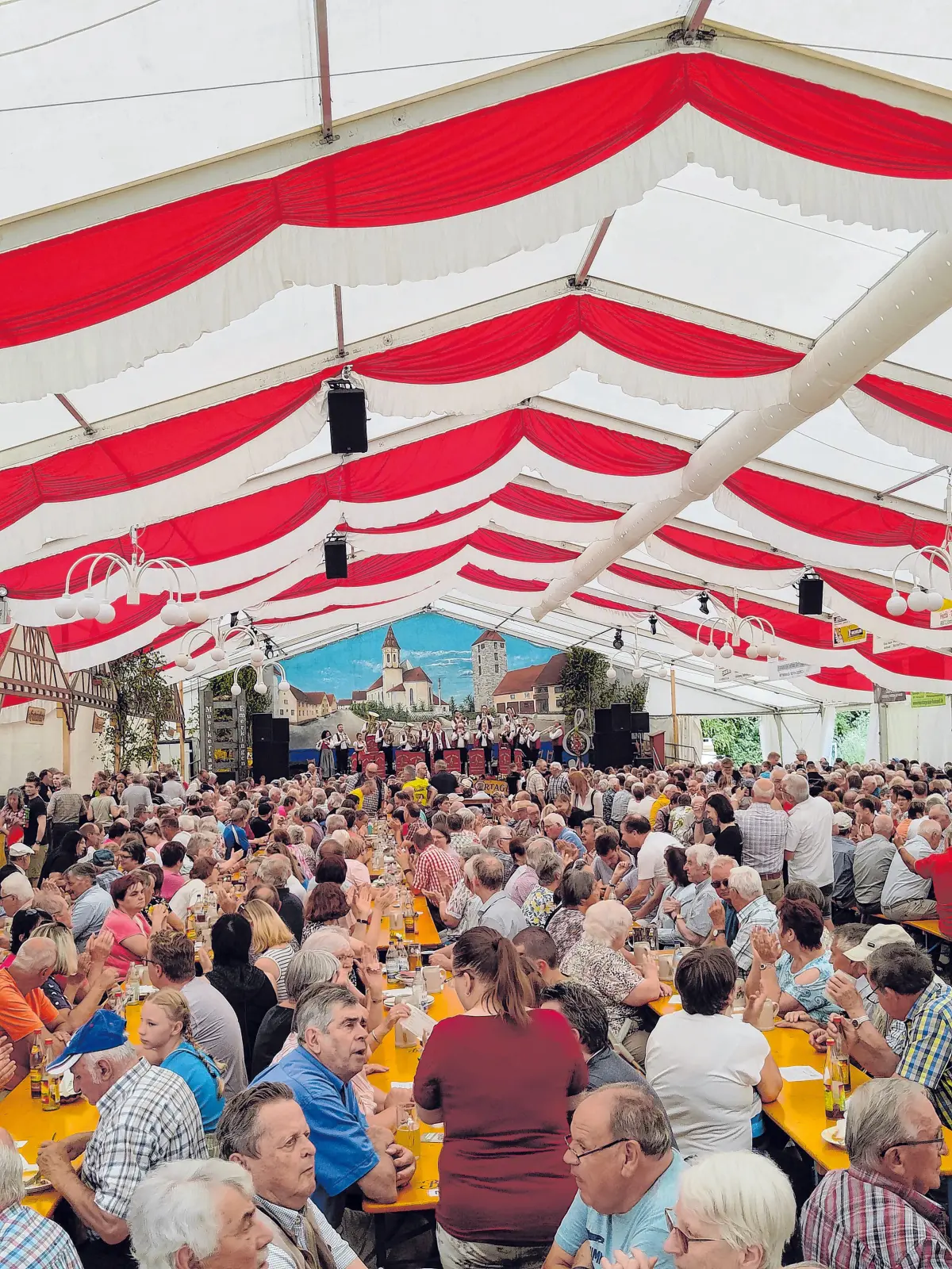 Tolle Stimmung im Festzelt.