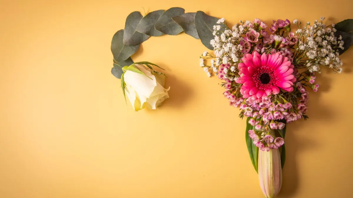 Weibliches Reproduktionssystem aus Blumen