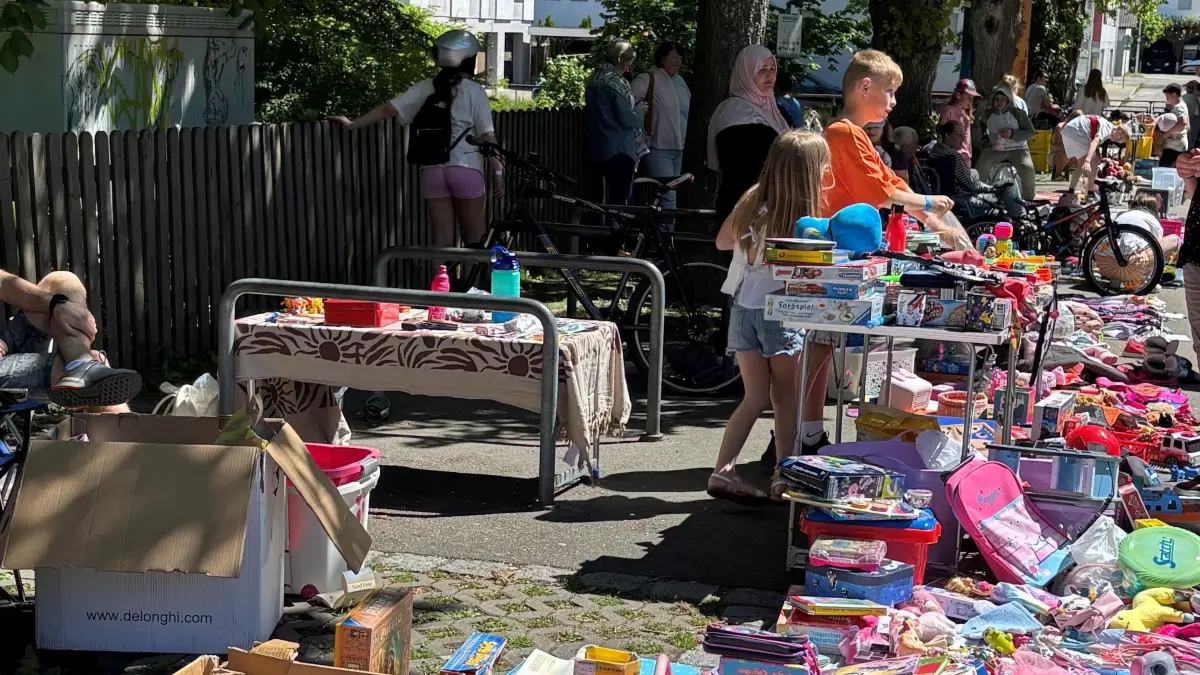 Zum wiederholten Mal gab es einen bunten Kinderflohmarkt beim Hölzle in Ebingen.