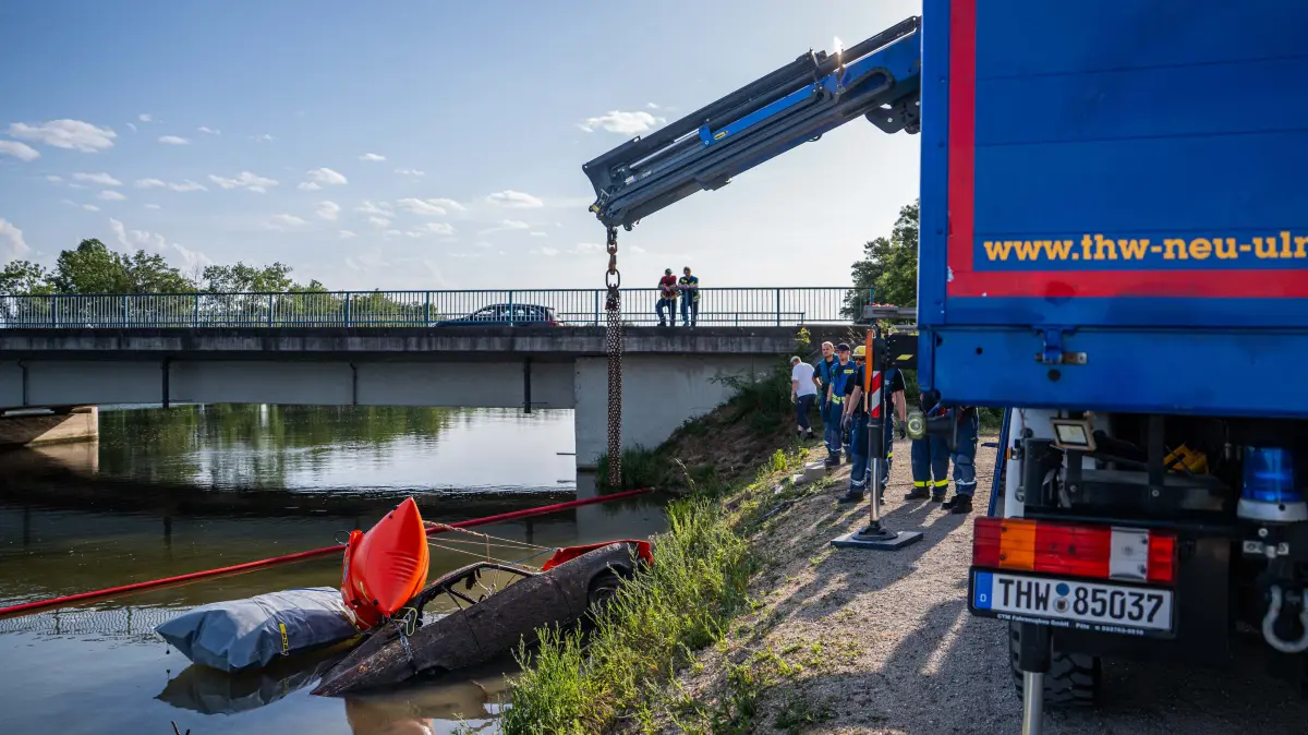 Manta aus der Donau bei Elchingen geborgen