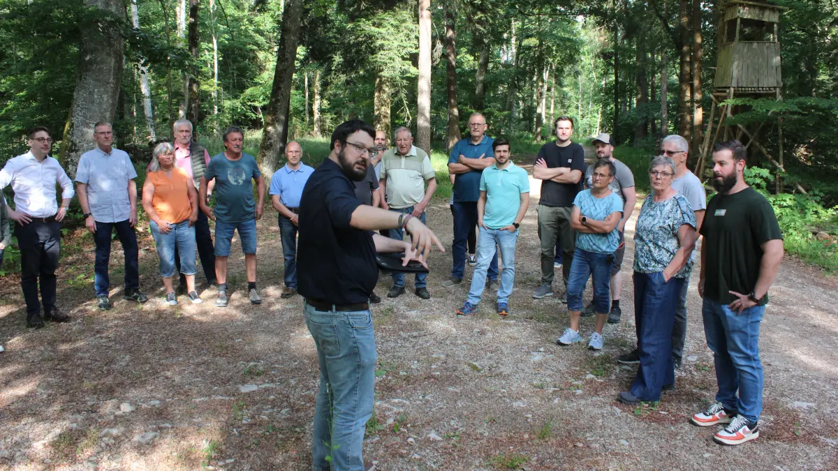 Ruhewald in Salmendingen Amtsleiter Pauli