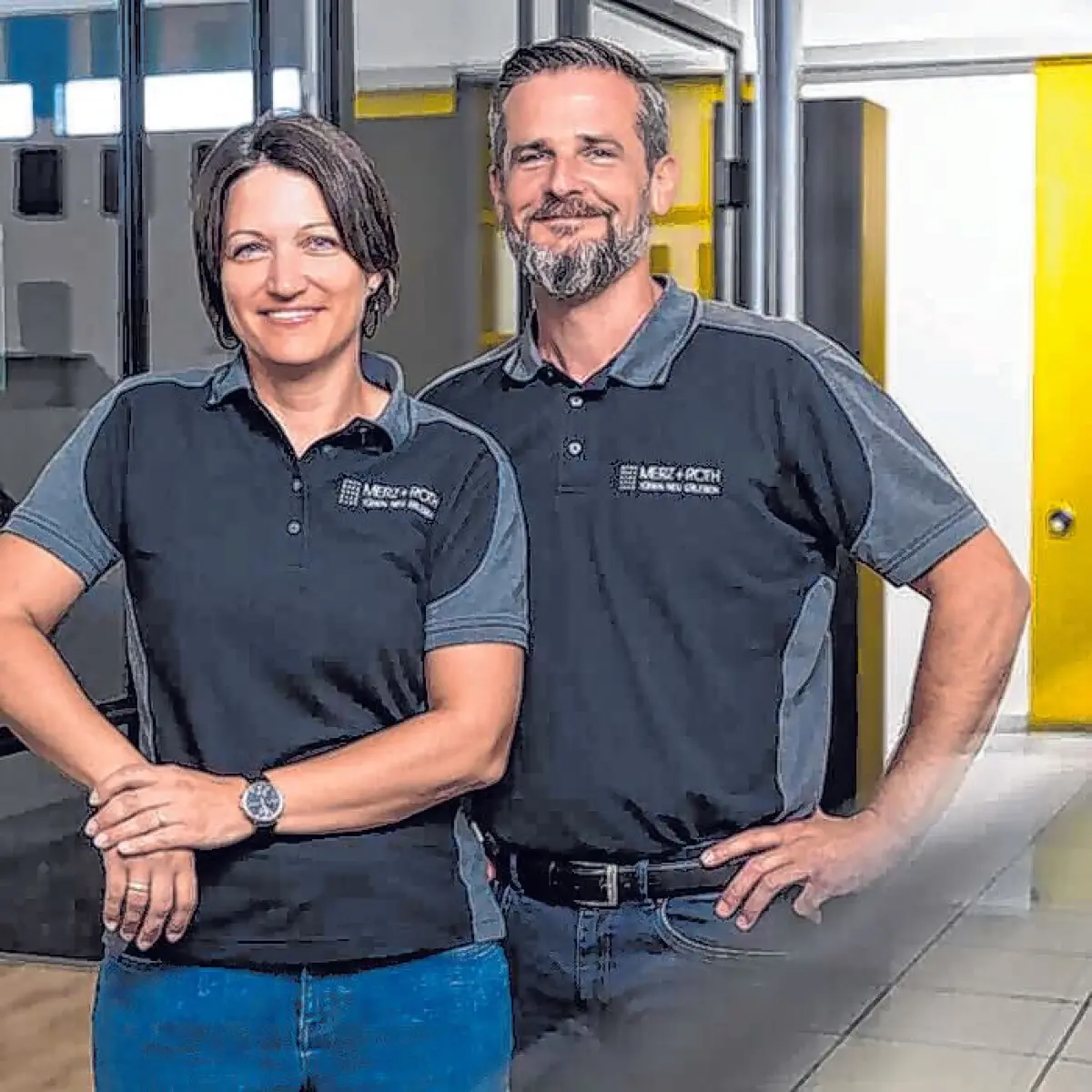 Die Geschäftsführer Carolin Merz, Steffen Roth und ihr Team stehen für modernes Design und nachhaltige Qualität.⇥Fotos: Merz + Roth