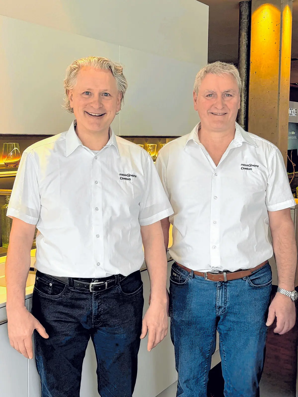 Geschäftsführer Wolfgang und Reiner (li.) Conrad.