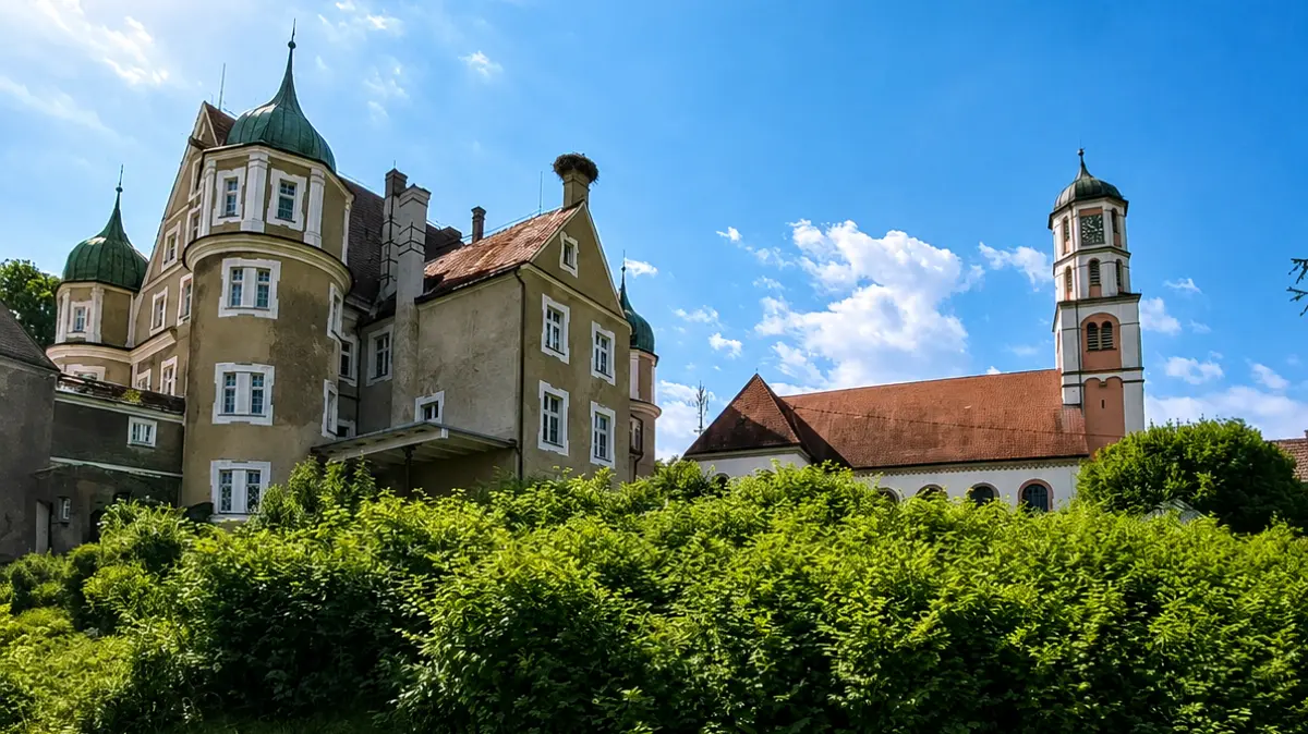 Schloss Hürbel in der Außenansicht