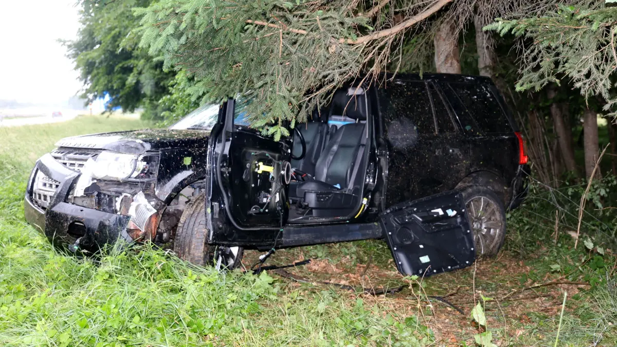 Unfall A 7 Steinheim Aquaplaning