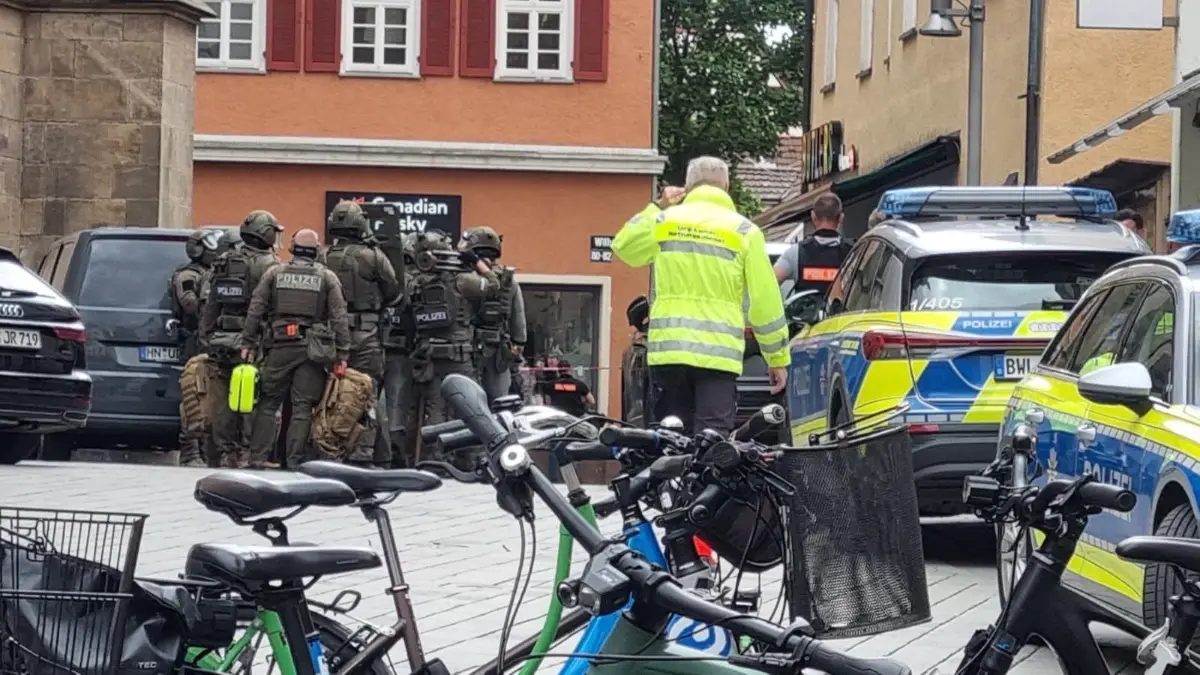 Polizei Polizeieinsatz Reutlingen Innenstadt