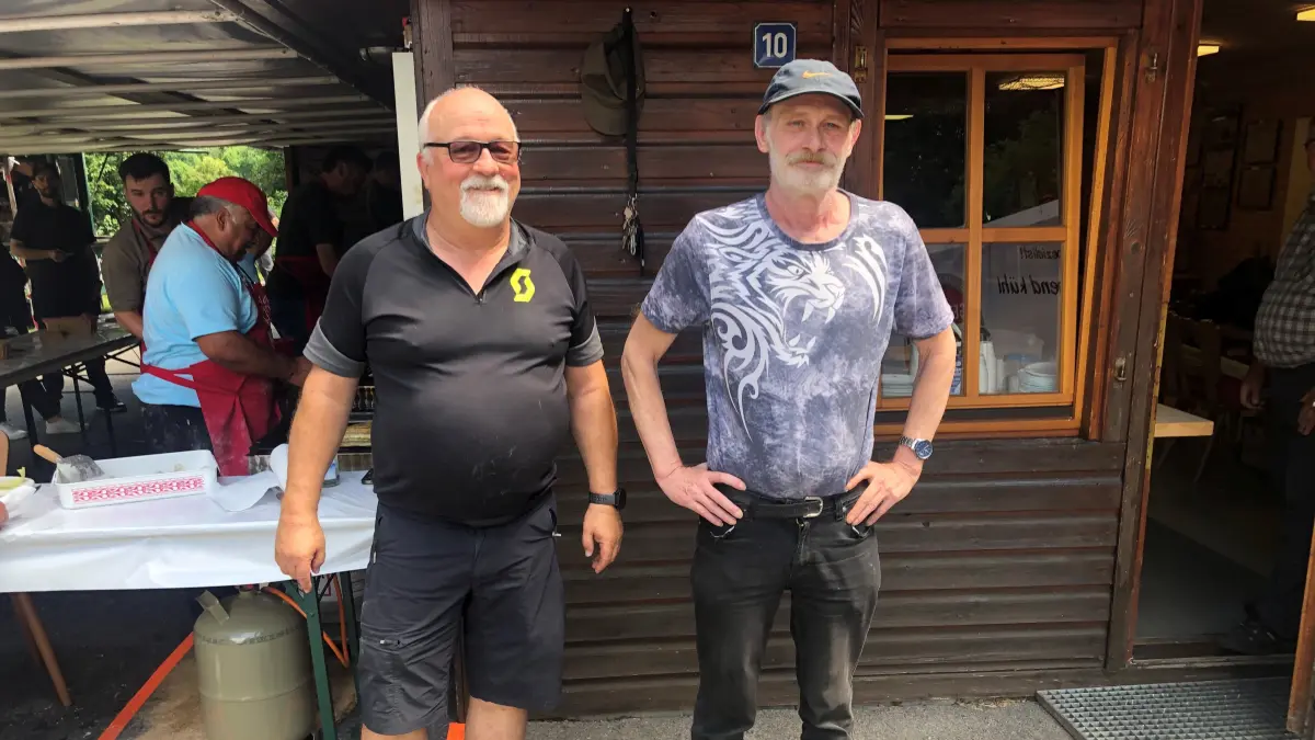 Die beiden Vereinsvorsitzenden Georg Sinz (links) und Werner Häußler.