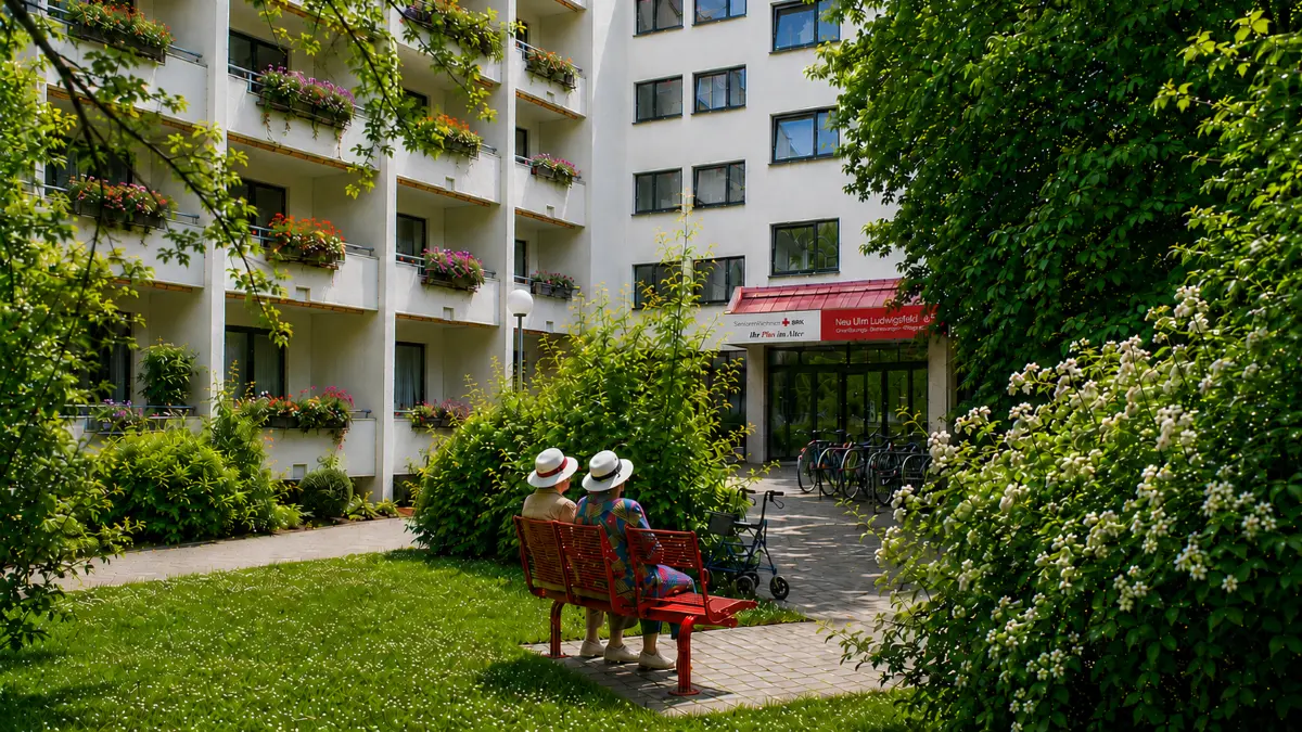 Aus dieser Senioreneinrichtung in Neu-Ulm/Ludwigsfeld hat ein Bewohner nun ausziehen müssen.