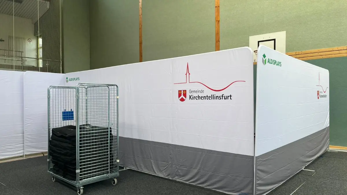 Stadthalle Kirchentellinsfurt während des Stromausfalls am Montag, 8. Juni 2026.