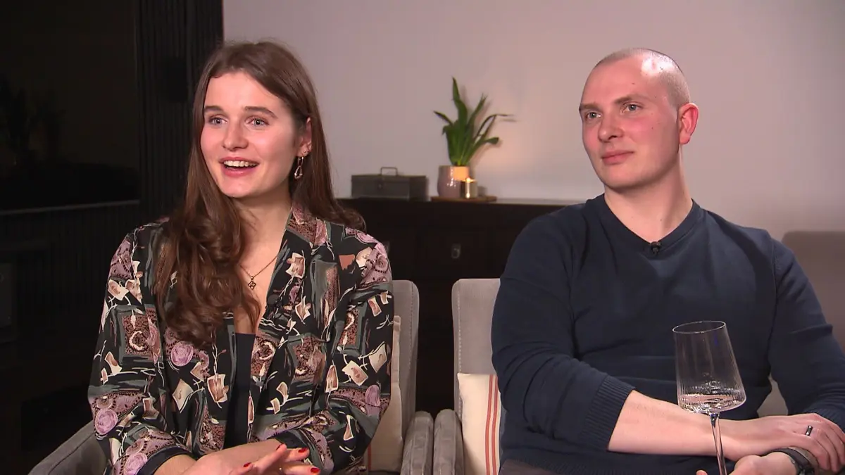 Lisa (l.) und Paul zu Gast bei Jens an Tag 2.