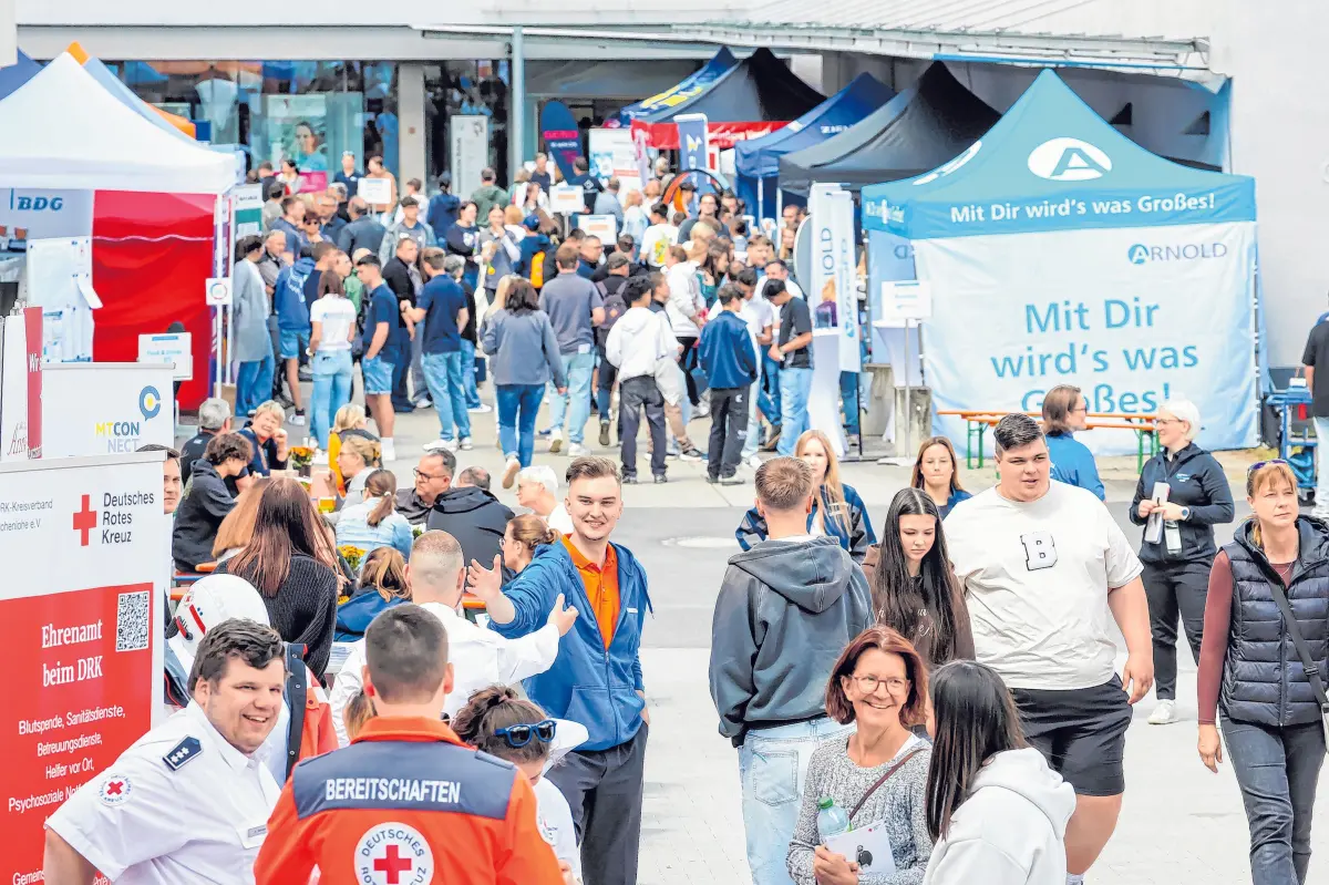 Über 100 Unternehmen aus der Region sind beim Berufsinfotag vertreten.⇥Fotos: privat