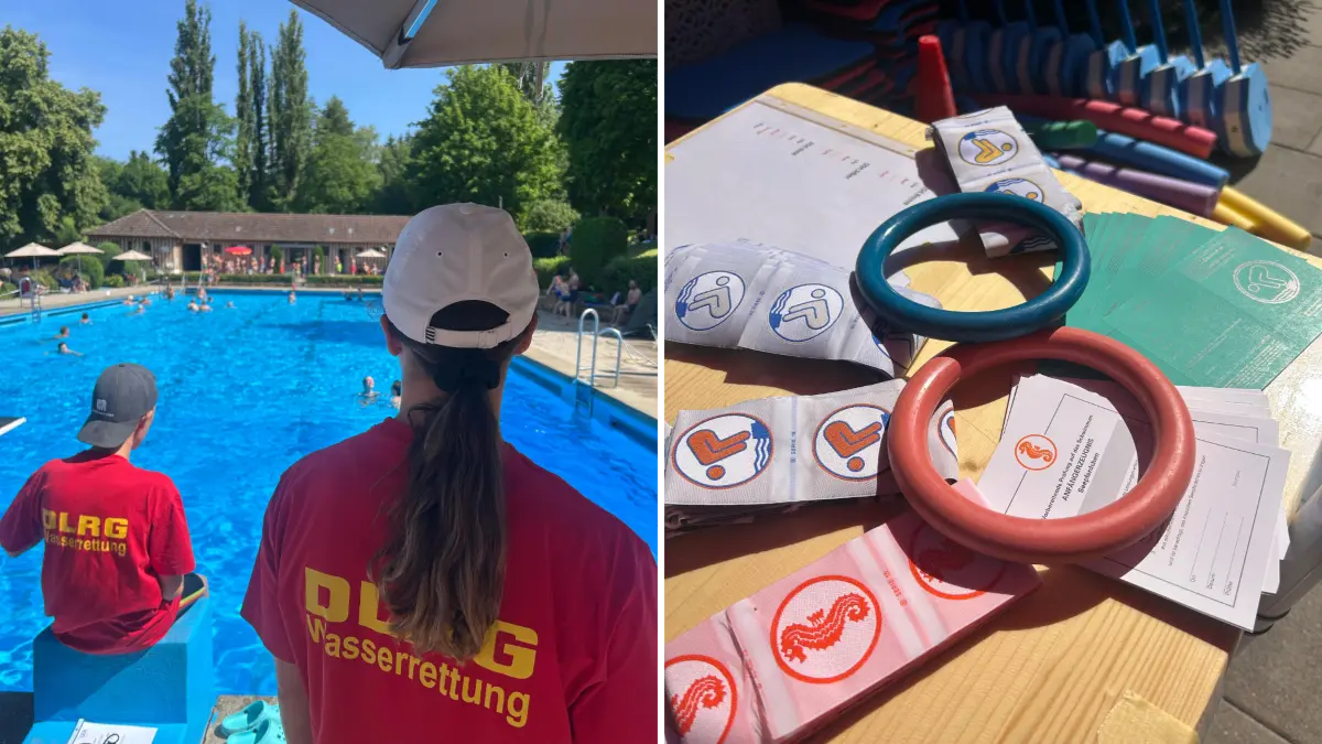 Beim Schwimmbadtag 2025 waren über 1000 Menschen im Neuffener Freibad, um ihre Schwimmabzeichen zu machen.