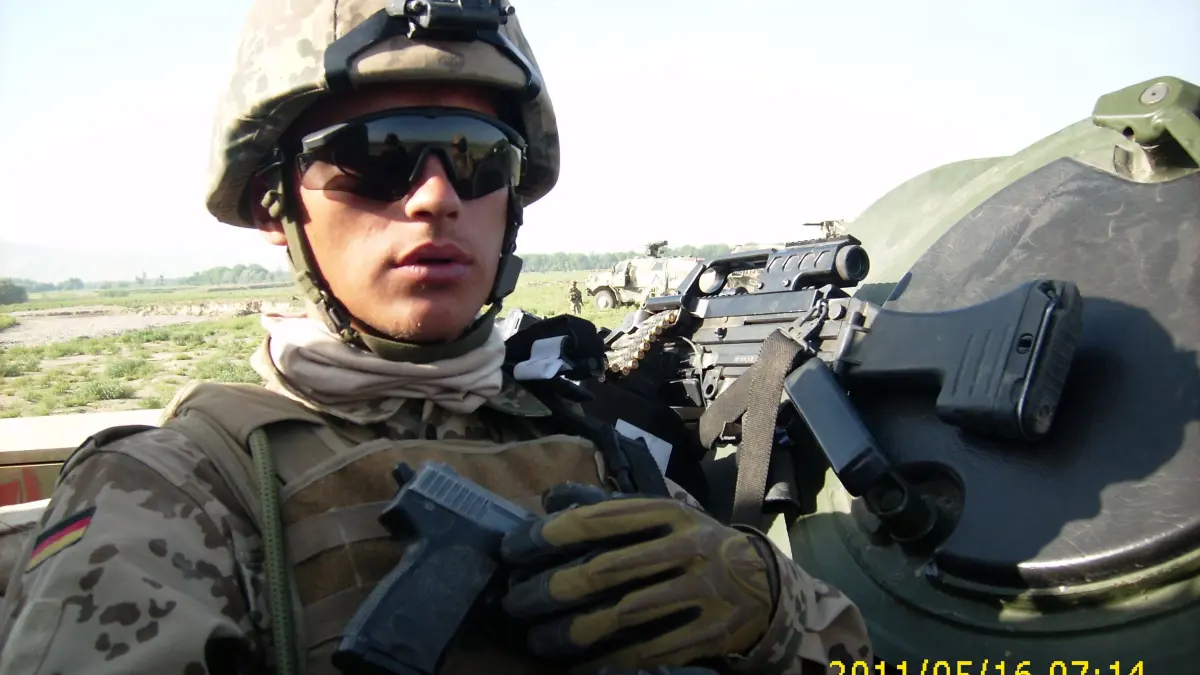 Stephan Kremer während seines Einsatzes in Afghanistan.
