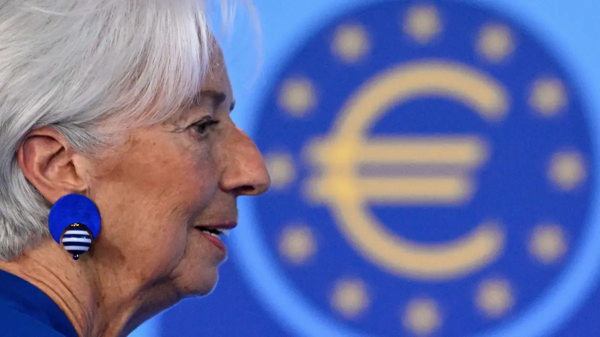 European Central Bank (ECB) President Christine Lagarde arrives at a press conference on the Eurozone's monetary policy, at the central bank's headquarters in Frankfurt am Main, western Germany, on June 11, 2026. The European Central Bank on June 11, 2026 raised its inflation forecasts while cutting growth expctations for this year as the blockade of the Strait of Hormuz threatens to prolong a surge in global energy prices.
The bank now forecasts inflation of 3.0 percent under its baseline scenario, up from its March figure of 2.6 percent. (Photo by Kirill KUDRYAVTSEV / AFP) / ALTERNATIVE CROP