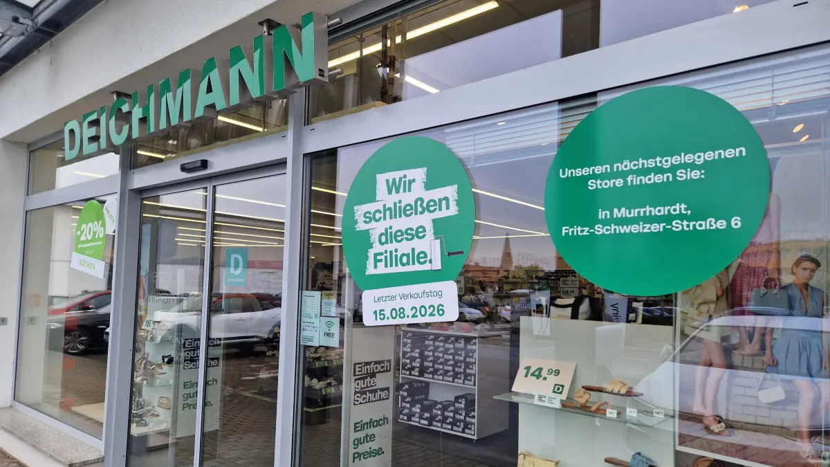 Deichmann in Gaildorf schließt