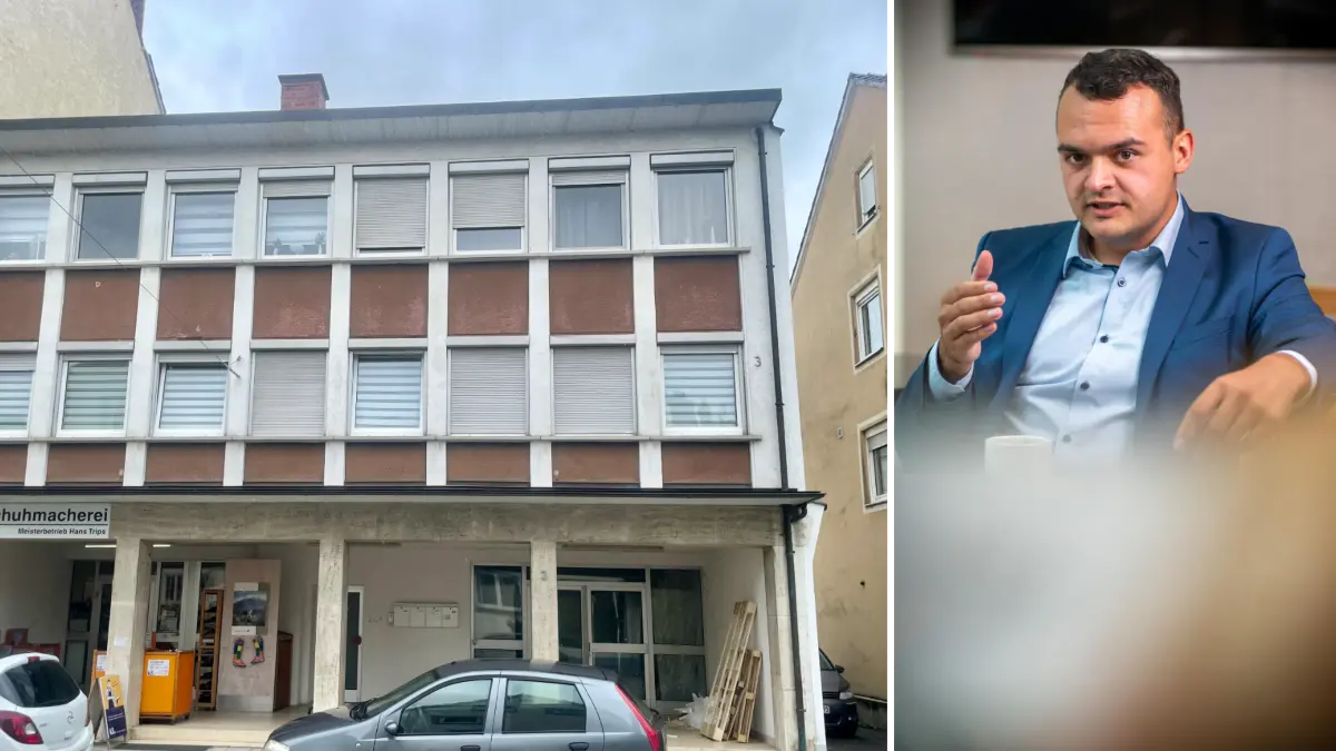 In diesem Gebäude in der Bahnhofsstraße in Vöhringen will Franz Schmid sein AfD-Wahlkreisbüro einrichten.
