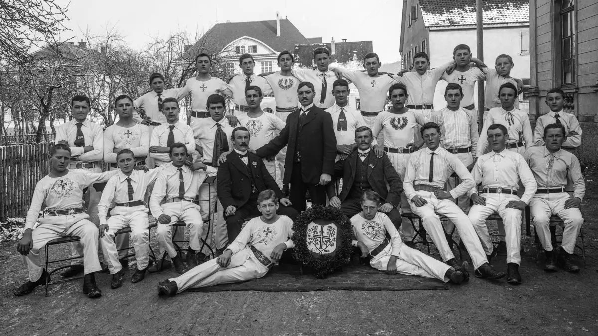 Foto Werner Glasnegative
aufgearbeitet und digitalisiert durch den Arbeitskreis Heimatgeschichte Allmendingen