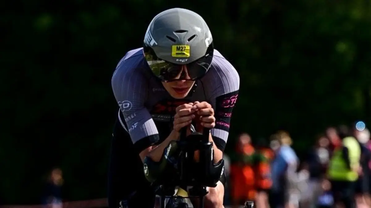 Arne Leiss konnte sich auf dem Rad im Weltklassefeld weit vorne behaupten.