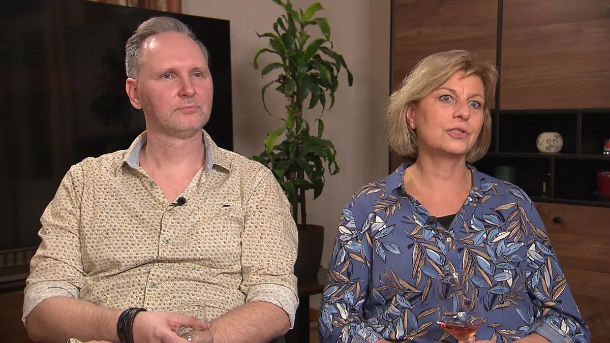 Jens (l.) und Ute am letzten Abend.